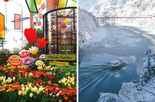 白銀の庄川峡と越中となみ野温泉