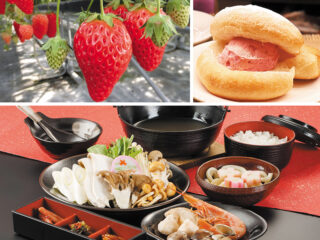 南信州いちご狩りとアウトレットドーナツ詰め放題